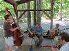 Bass Guy, Tom,  Larry, Chas at the daily woodshed guitar summit